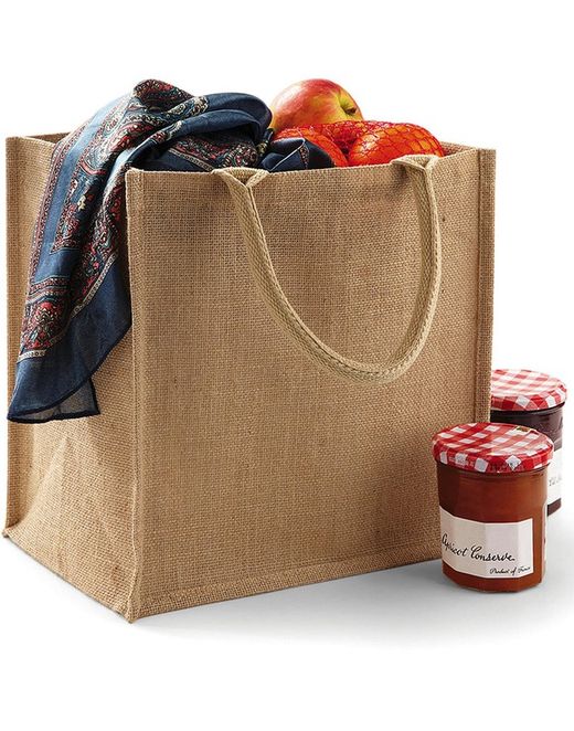 Jute Midi Tasche