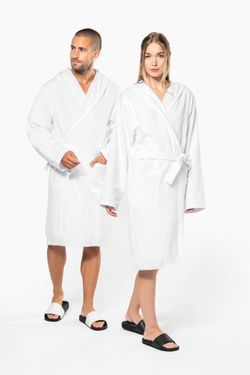 Peignoir de bain à capuche Bio
