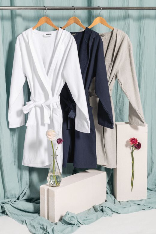 Peignoir de bain à capuche Bio