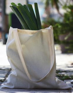 Beliebte Bio-Tasche mit langem Griff