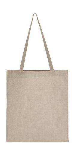 Bolsa reciclada algodón/poliéster asa larga