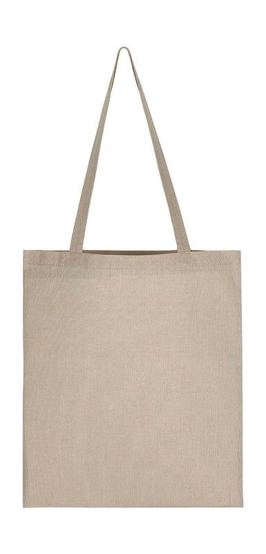 Bolsa reciclada algodón/poliéster asa larga