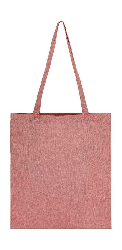 Bolsa reciclada algodón/poliéster asa larga