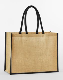Bolsa Shopper Classic de yute natural almidonado