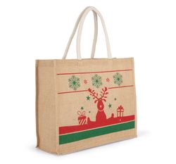Bolsa shopper con motivos navideños
