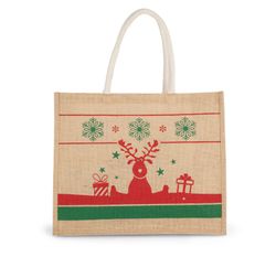 Bolsa shopper con motivos navideños