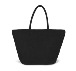 Bolsa shopper de hilo de yute tejido, efecto tejido tricotado