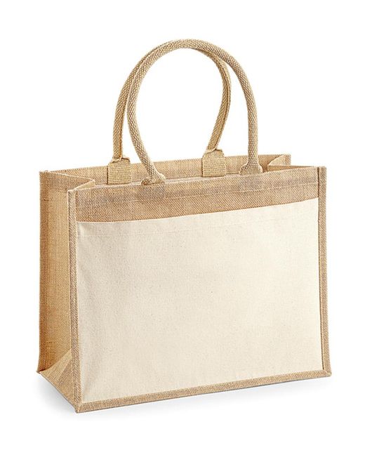 Einkaufstasche aus Jute und Baumwolle