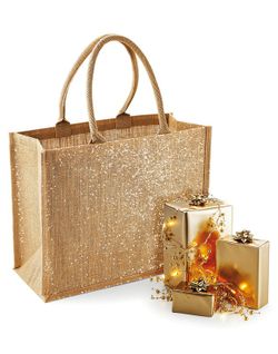 Shimmer jute bag