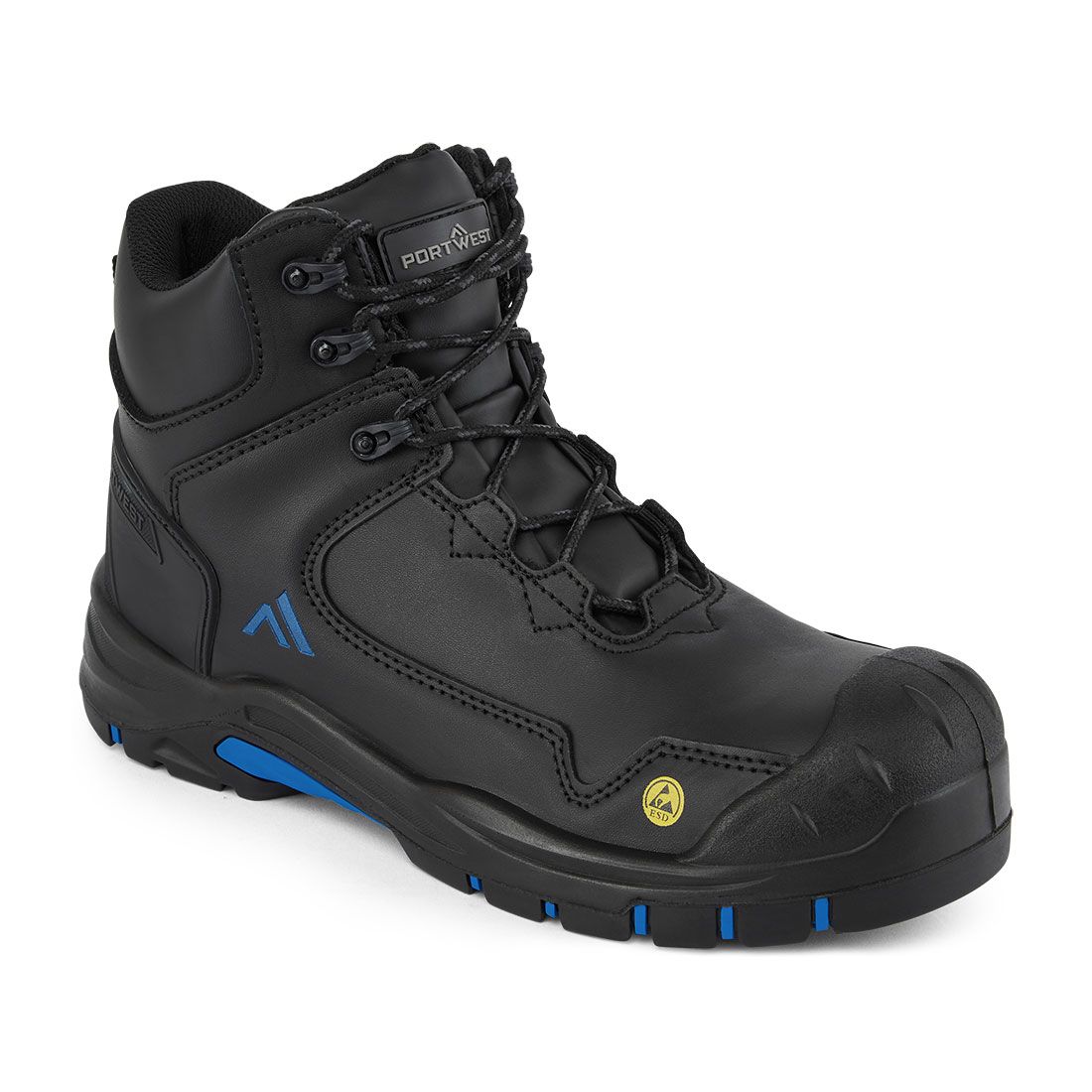 Bota Apex Composite S3S ESD SR FO 35 Negro/Amarillo