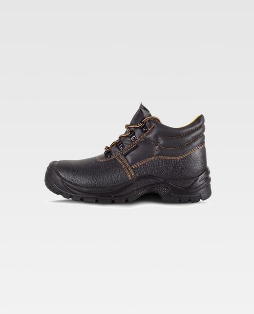 Wasserdichter Lederstiefel mit Schnürsenkeln PU-Sohle mit doppelter Dichte Schwarze Stahlkappe und Innensohle