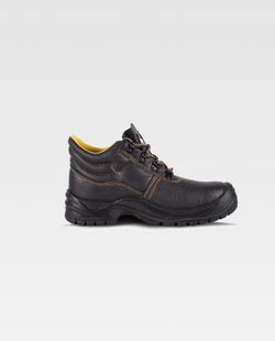 Wasserdichter Lederstiefel mit Schnürsenkeln PU-Sohle mit doppelter Dichte Schwarze Stahlkappe und Innensohle
