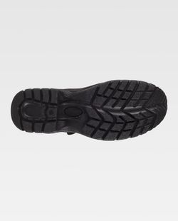 Wasserdichter Lederstiefel mit Schnalle Dual-Density-PU-Sohle Schwarze Stahlkappe und Innensohle