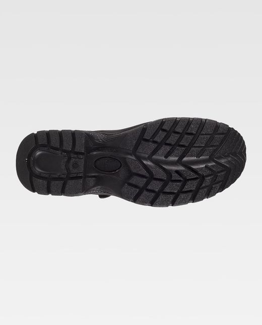 Wasserdichter Lederstiefel mit Schnalle Dual-Density-PU-Sohle Schwarze Stahlkappe und Innensohle