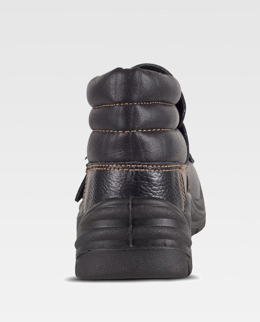 Wasserdichter Lederstiefel mit Schnalle Dual-Density-PU-Sohle Schwarze Stahlkappe und Innensohle