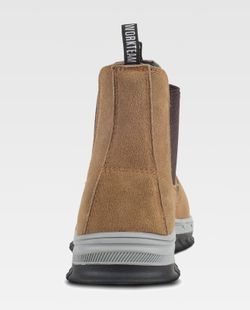 Bota de serraje sin cordones Color Beige+Marron