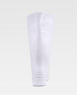 Stiefel aus Weiß, Nitril und PVC, Zehenkappe aus Stahl und Innensohle Weiß