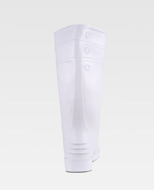 Stiefel aus Weiß, Nitril und PVC, Zehenkappe aus Stahl und Innensohle Weiß