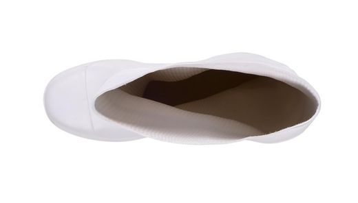 Stiefel aus Weiß, Nitril und PVC, Zehenkappe aus Stahl und Innensohle Weiß