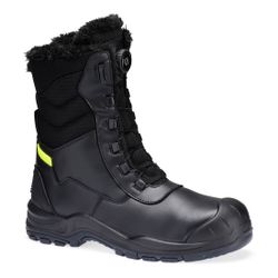 Bota Steel Leather Winter High S3L SC HRO CI SR Negro