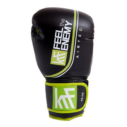 Box Krf Dc Guantes Airtec Dble Velcro Neg/Verd 10Oz