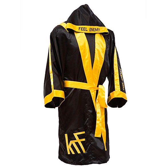 Box Krf Feel The Enemy Bata Competicion Negra-Amarilla L