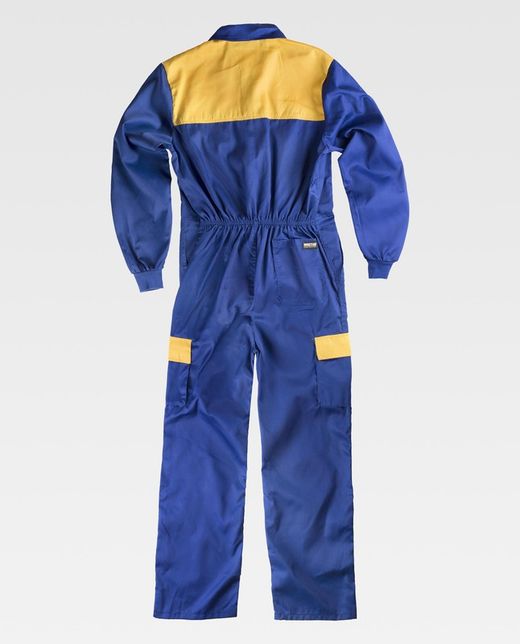 Overall mit kombinierter Passe, Nylonreißverschlüssen, zwei Beintaschen mit kombinierten Klappen Azulina Yellow