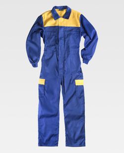 Overall mit kombinierter Passe, Nylonreißverschlüssen, zwei Beintaschen mit kombinierten Klappen Azulina Yellow