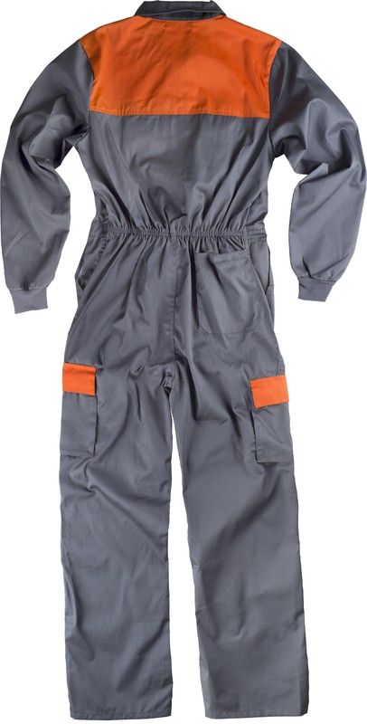 Buzo Canesú combinado Gris / Naranja