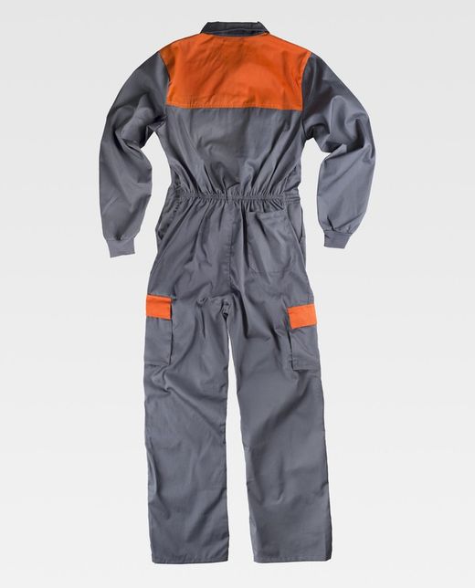 Buzo Canesú combinado Gris / Naranja