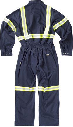 Taucher mit verdecktem Reißverschluss Zweifarbige reflektierende Bänder Navy Yellow AV