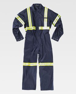 Taucher mit verdecktem Reißverschluss Zweifarbige reflektierende Bänder Navy Yellow AV