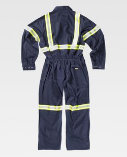Taucher mit verdecktem Reißverschluss Zweifarbige reflektierende Bänder Navy Yellow AV