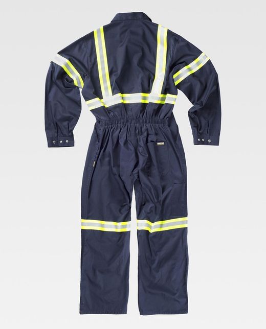 Taucher mit verdecktem Reißverschluss Zweifarbige reflektierende Bänder Navy Yellow AV