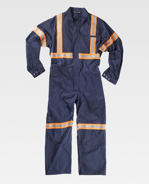 Taucher mit verdecktem Reißverschluss Zweifarbige reflektierende Bänder Navy Orange AV