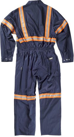Taucher mit verdecktem Reißverschluss Zweifarbige reflektierende Bänder Navy Orange AV