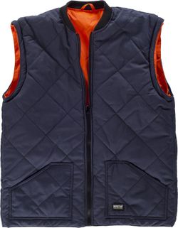 Taucher mit verdecktem Reißverschluss Zweifarbige reflektierende Bänder Navy Orange AV