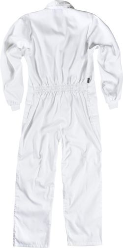 Buzo con cierre de velcro, bolso de pecho interior Blanco