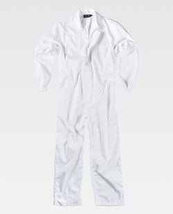 Buzo con cierre de velcro, bolso de pecho interior Blanco
