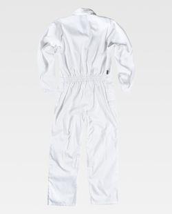 Buzo con cierre de velcro, bolso de pecho interior Blanco