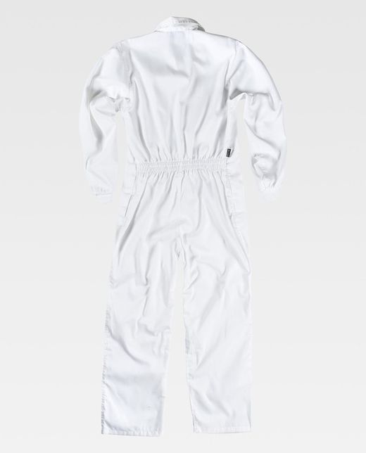 Buzo con cierre de velcro, bolso de pecho interior Blanco