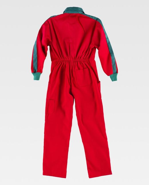 Buzo de niño Cuello solapa a juego con puños  Rojo Verde