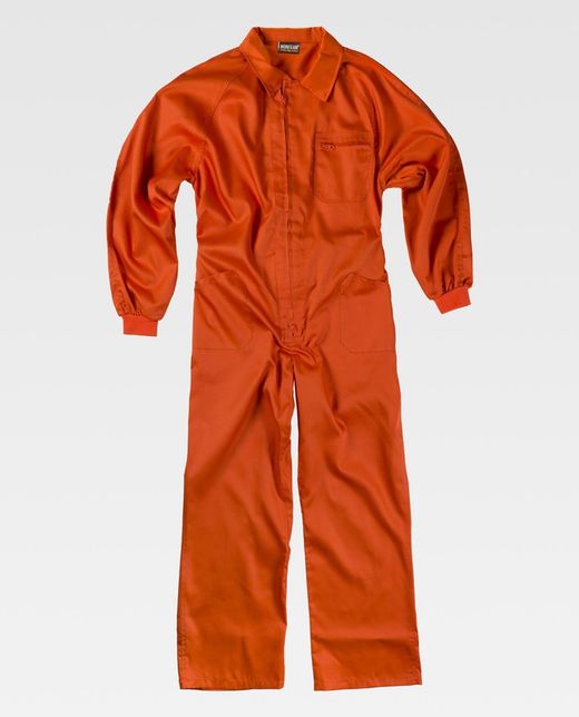 Italienischer Taucher, Reverskragen, Ranglanärmel, Brusttasche und orangefarbene Nylonreißverschlüsse