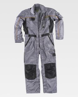 Taucher der Linie 9 mit 2 Reißverschlüssen Beaver Nylon Grey Black Stoff