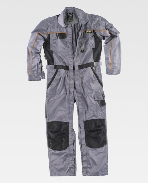 Taucher der Linie 9 mit 2 Reißverschlüssen Beaver Nylon Grey Black Stoff