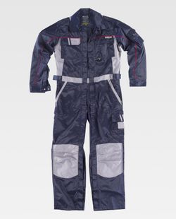 Buzo con 2 cremalleras tejido Beaver Nylon Marino / Gris