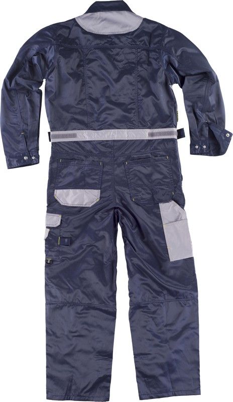 Buzo con 2 cremalleras tejido Beaver Nylon Marino / Gris