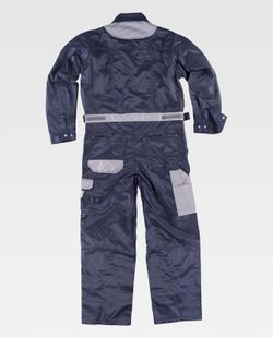 Buzo con 2 cremalleras tejido Beaver Nylon Marino / Gris