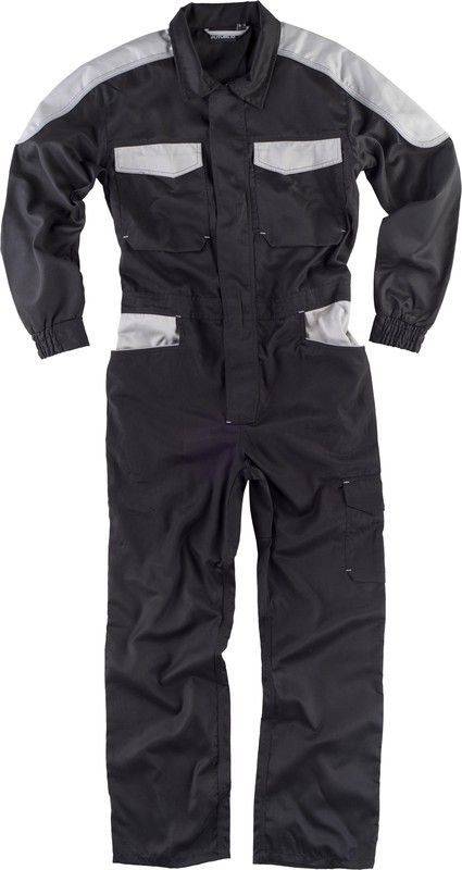 Multi-pocket diver with collar reinforcement Black / Light Gray