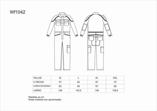 Taucher mit mehreren Taschen und Kragenverstärkung Schwarz / Hellgrau